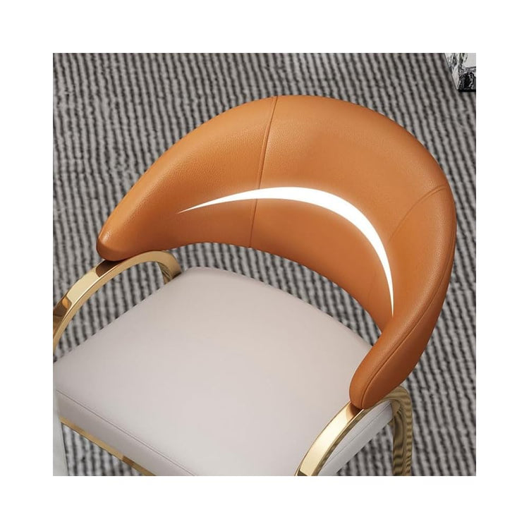 Leather Dinning Chair Home Table Living Room Arm Dining Chairs Kitchen Designer Household